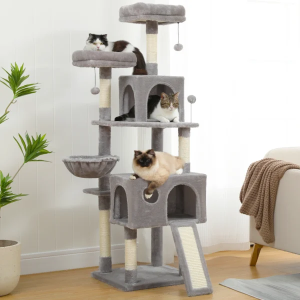 Cat Trees with Multi-Level Tower and Cozy Perch - Image 3