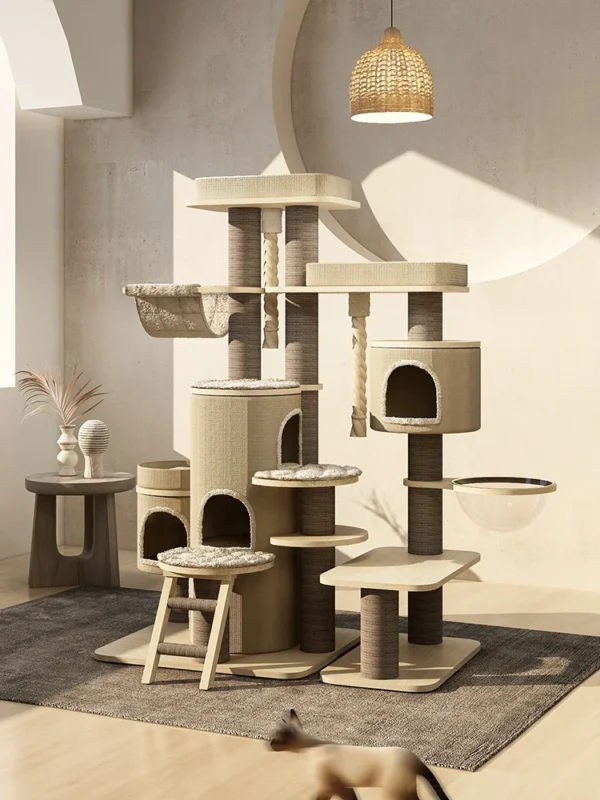 Cat Trees - Luxury Solid Wood Large Cat House