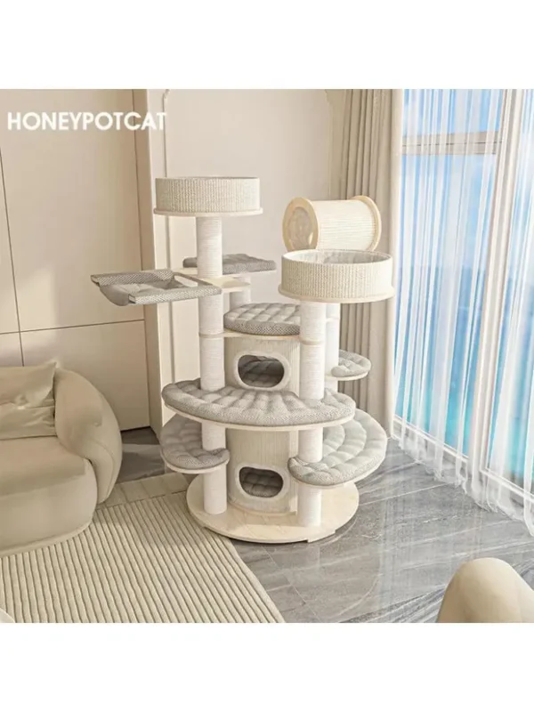 Cat Trees Large Solid Wood Multi-Layer Nest for Cats - Image 3