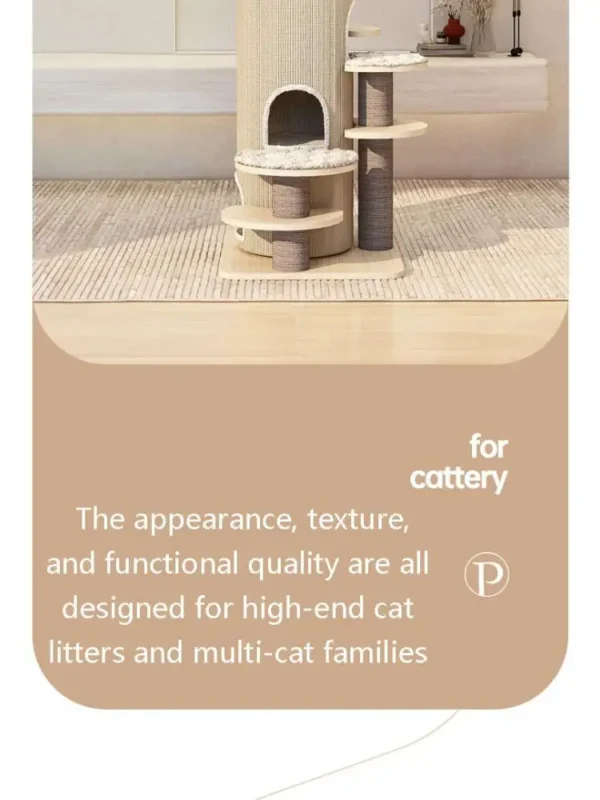 Cat Trees - Luxury Solid Wood Large Cat House - Image 4