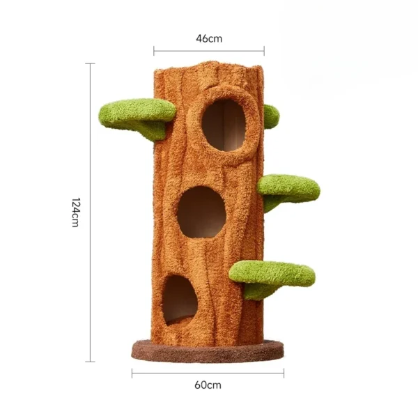 Cat Trees Wooden Scratching Post for Living Room - Image 5