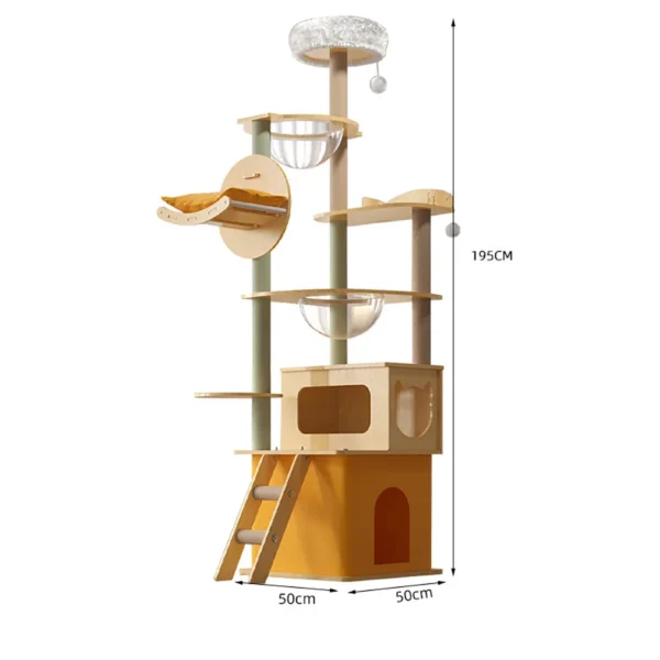 Cat Trees Multi-Layer Climbing Frame & Scratch Board
