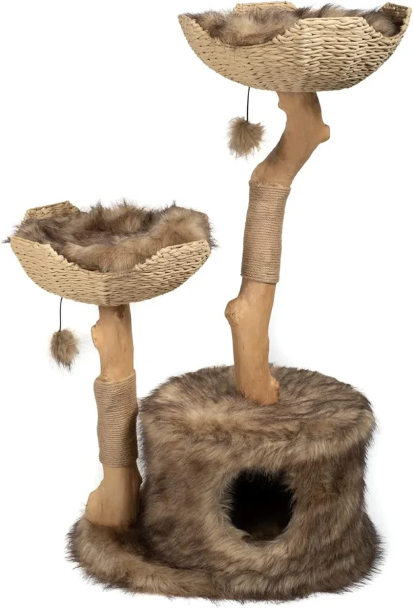 Luxury Cat Trees for Large Cats with Real Branches - Image 3