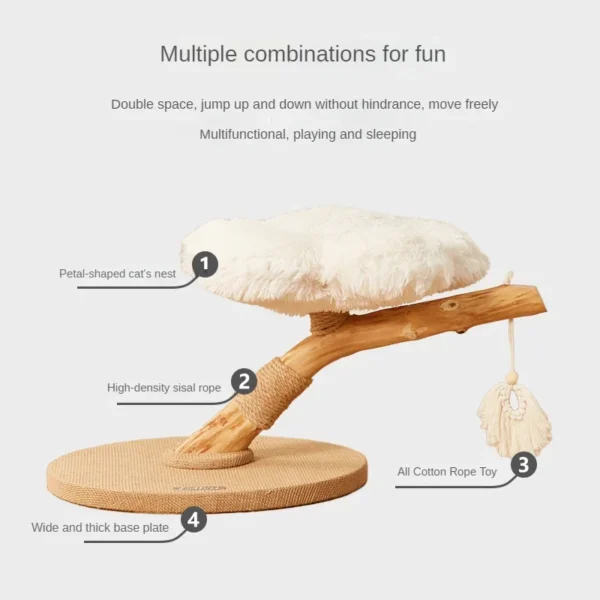 Cat Trees with Sisal Posts and Multi-Purpose Nest - Image 3