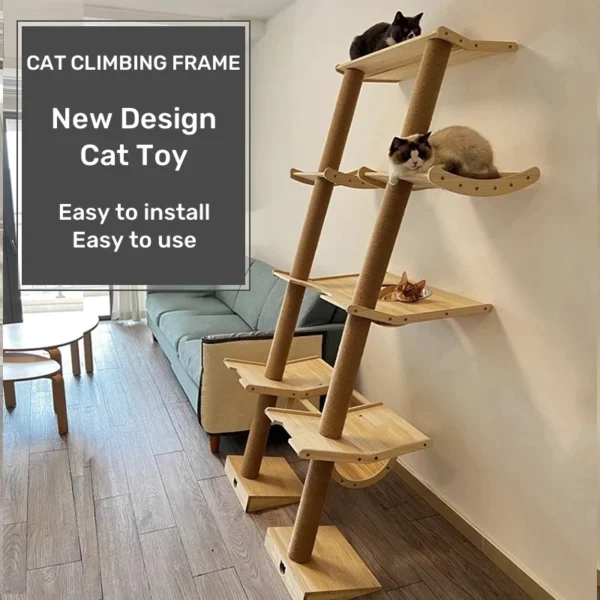 Cat Trees Multilevel with Scratching Posts & Beds - Image 2