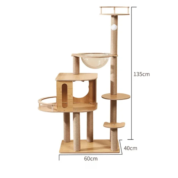 Cat Trees Multi-Layer Climbing Frame & Scratch Board - Image 11