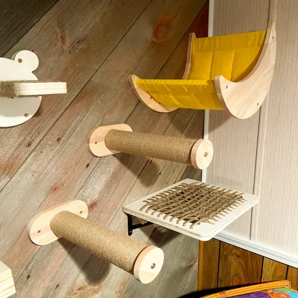 Cat Trees With Sisal Steps & Wooden Perches