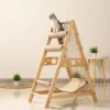 Cat Trees: Wooden Tower with Hammock - Image 3