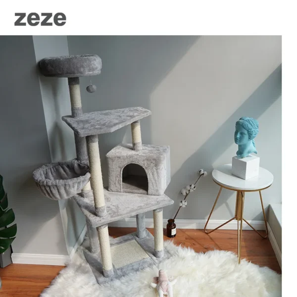 Cat Trees Tower With Scratching Post & Toy