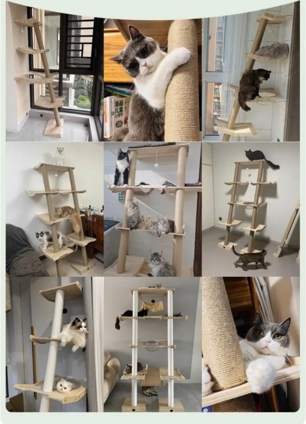 Cat Trees Multilevel with Scratching Posts & Beds - Image 6
