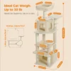 Cat Trees: Large Tower with Scratching Posts - Image 3