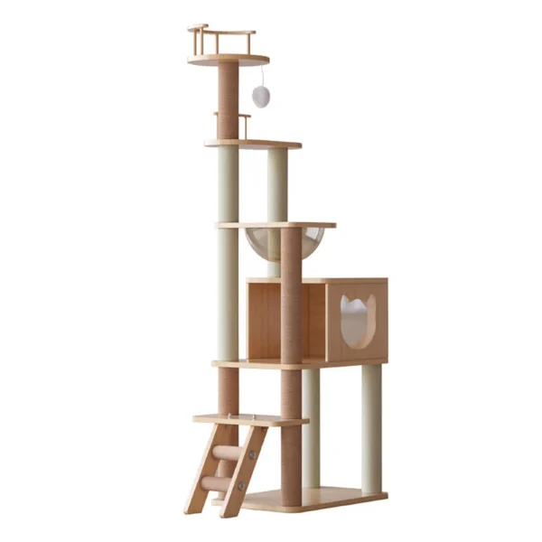 Cat Trees Multi-Layer Climbing Frame & Scratch Board - Image 7