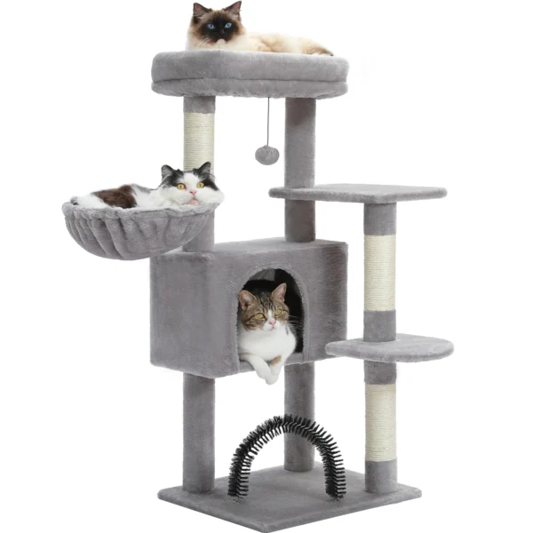 Cat Trees: 120CM Multi-Layer Condo with Scratcher - Image 8