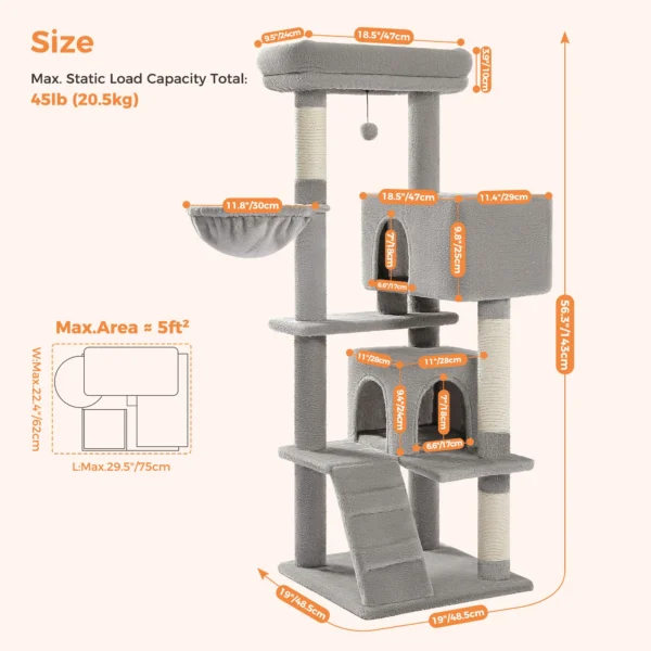 Cat Trees for Large Cats with Hammock - Image 6