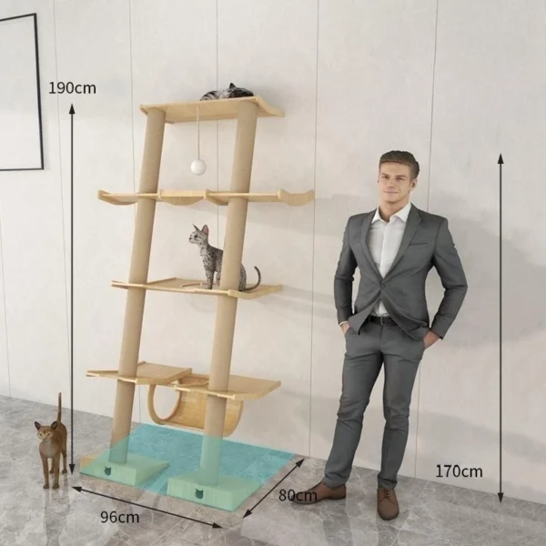 Cat Trees Multilevel with Scratching Posts & Beds - Image 3
