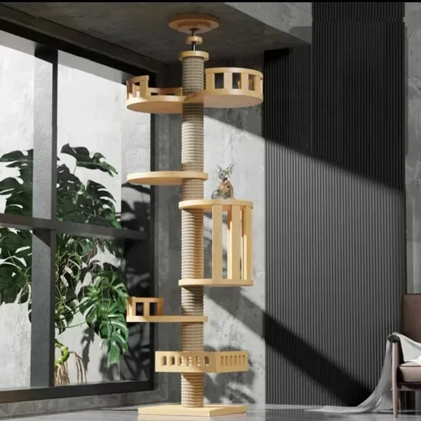 Cat Trees - Modern Ceiling Tower with Scratcher