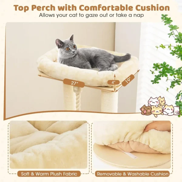 Cat Trees 67" Tall, Multi Level, Scratching Posts - Image 11