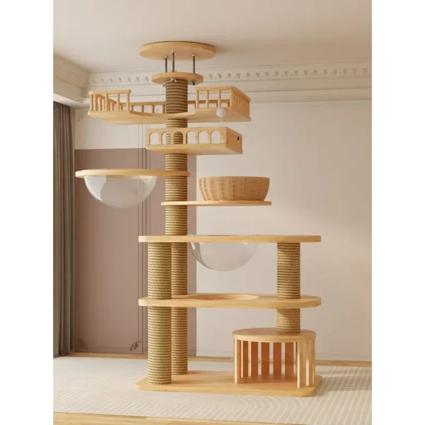 Cat Trees with Scratching Board and Tower - Image 3