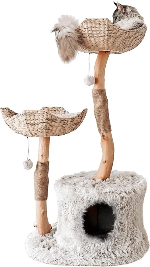 Luxury Cat Trees for Large Cats with Real Branches - Image 2