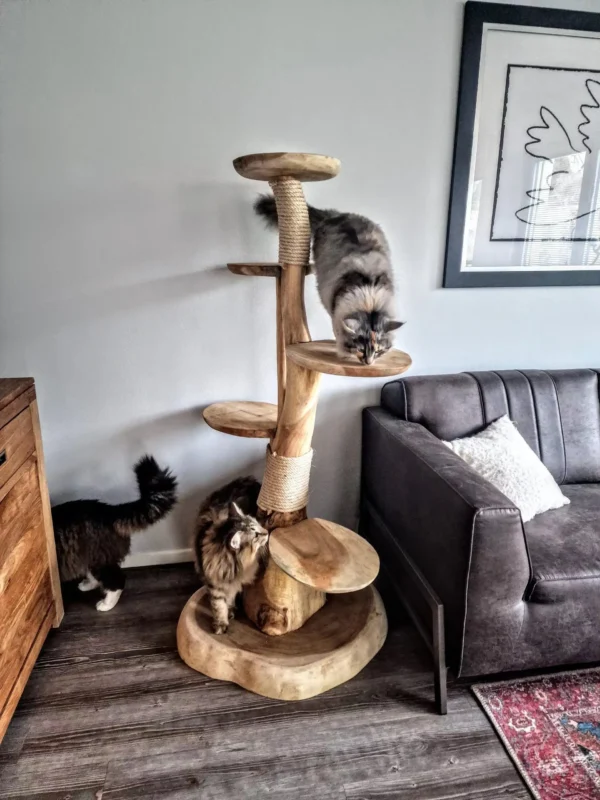 Cat Trees: Plush Customizable Scratcher with Sisal - Image 6