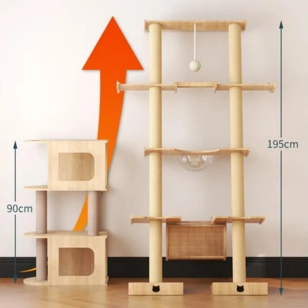 Cat Trees Multilevel with Scratching Posts & Beds - Image 5