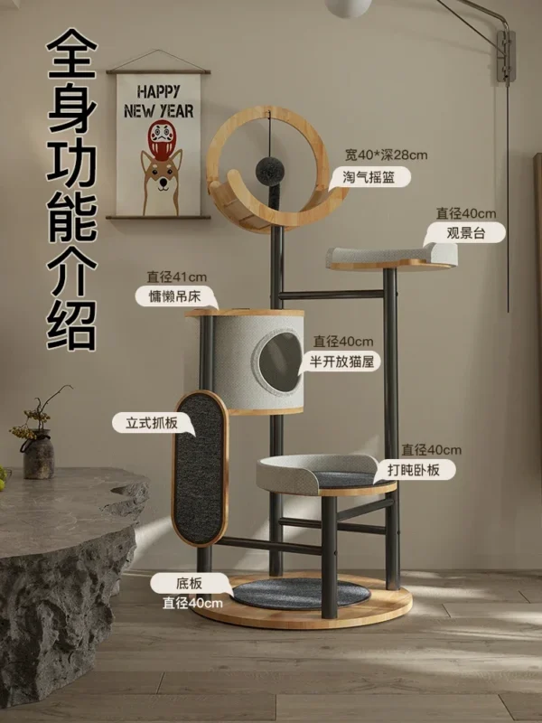 Cat Trees with Multi-Layer Platform and Scratcher - Image 3