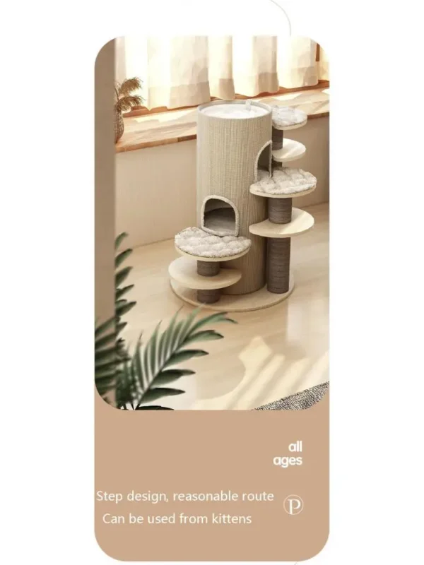 Cat Trees - Luxury Solid Wood Large Cat House - Image 2