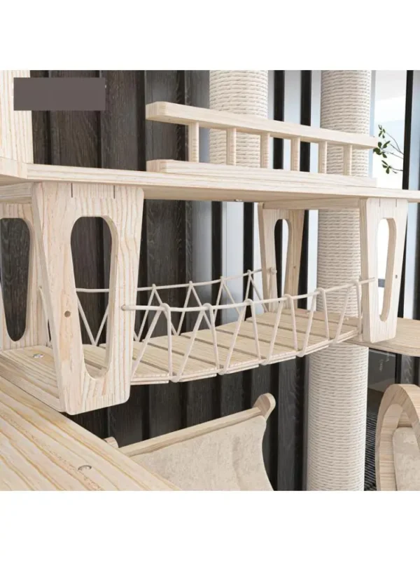 Cat Trees Solid Wood, Scratch Resistant, Luxury Design - Image 6