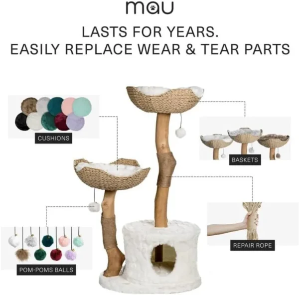 Luxury Cat Trees for Large Cats with Real Branches - Image 6