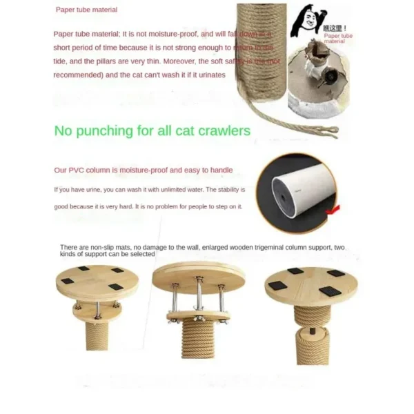 Cat Trees with Scratching Board and Tower - Image 5