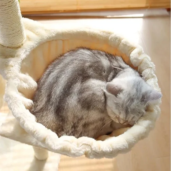 Cat Trees With Large Platforms, Nest And Columns - Image 4