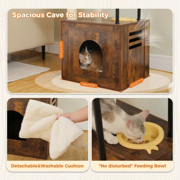 Cat Trees with Sisal Posts, Hammocks and Condo - Image 6