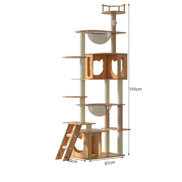 Cat Trees Multi-Layer Climbing Frame & Scratch Board - Image 4
