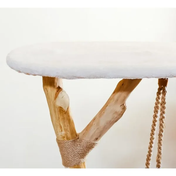 Modern Cat Trees with Swing and Wooden Condos - Image 4