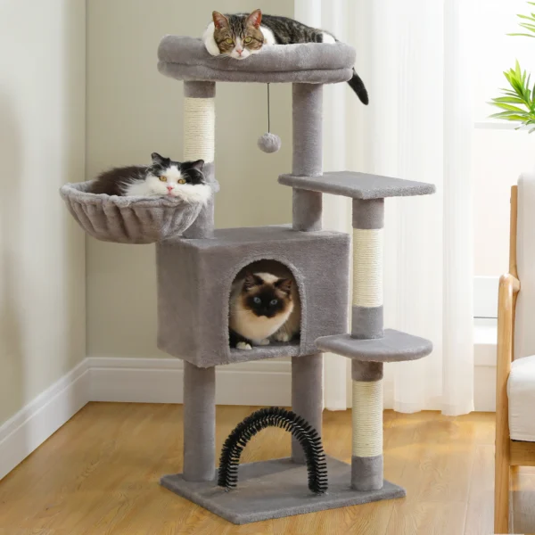 Cat Trees: 120CM Multi-Layer Condo with Scratcher - Image 2