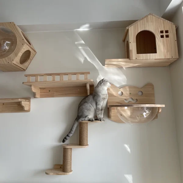 Cat Trees with Hammock, Perches and Sisal Stairs