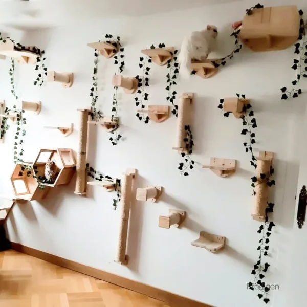 Cat Trees with Hammock, Perches and Sisal Stairs - Image 4