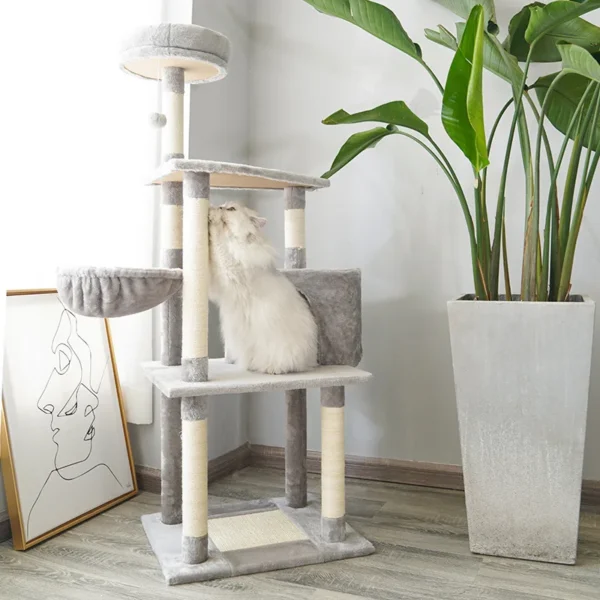 Cat Trees Tower With Scratching Post & Toy - Image 2