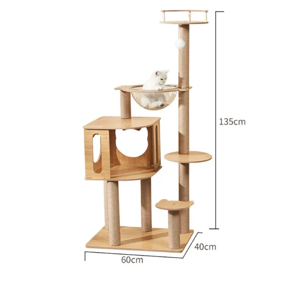 Cat Trees Multi-Layer Climbing Frame & Scratch Board - Image 8