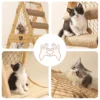 Cat Trees: Wooden Tower with Hammock - Image 6