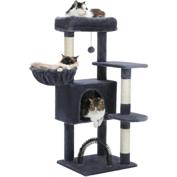 Cat Trees: 120CM Multi-Layer Condo with Scratcher - Image 6