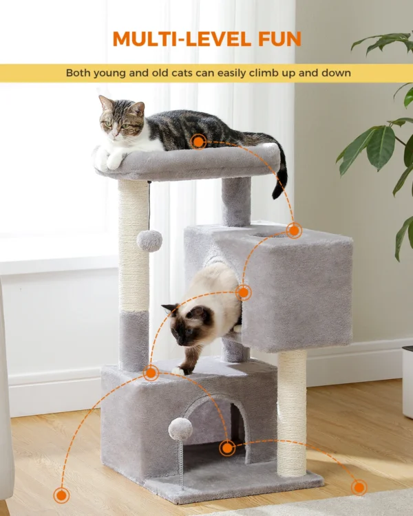 Cat Trees: 80CM Tower with Condo & Posts - Image 4