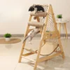Cat Trees: Wooden Tower with Hammock - Image 2