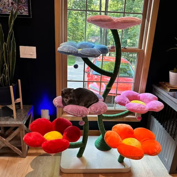 Cat Trees With Plush Hammock, Sisal Posts, Tall Tower - Image 3