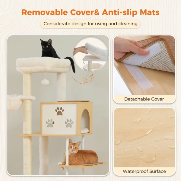 Cat Trees with Sisal Posts, Hammocks and Condo - Image 4